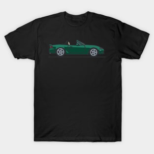 Emerald Green Mazda Miata Top-down T-Shirt